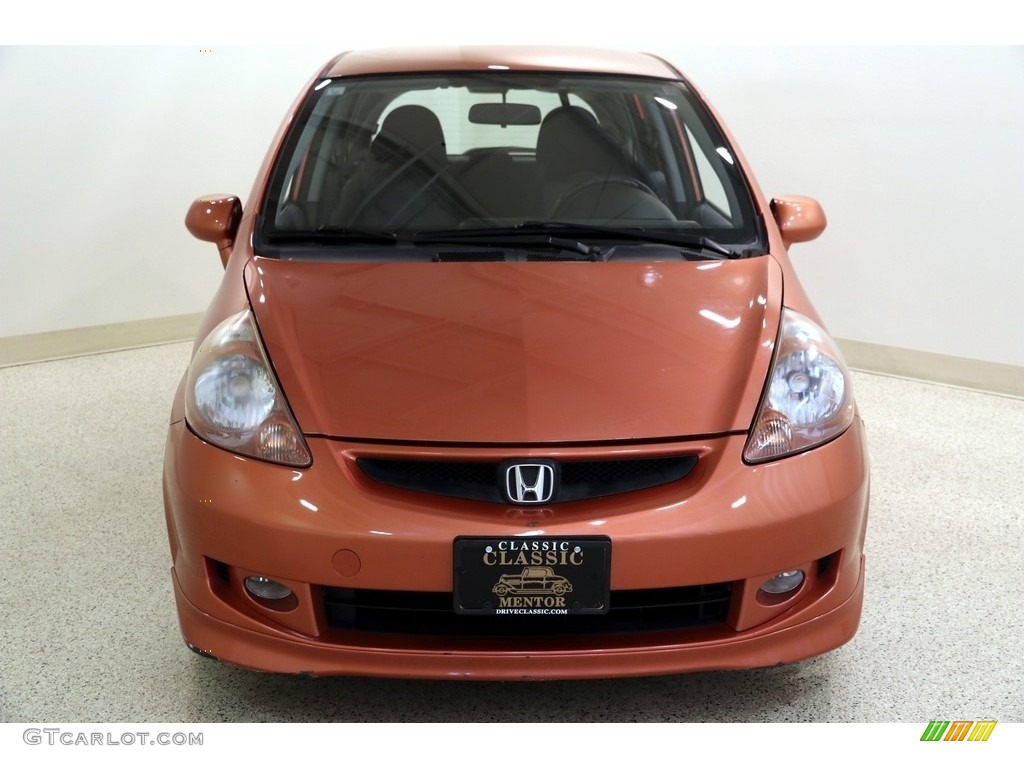 2008 Fit Sport - Blaze Orange Metallic / Black/Grey photo #2