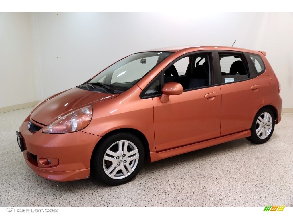 2008 Fit Sport - Blaze Orange Metallic / Black/Grey photo #3