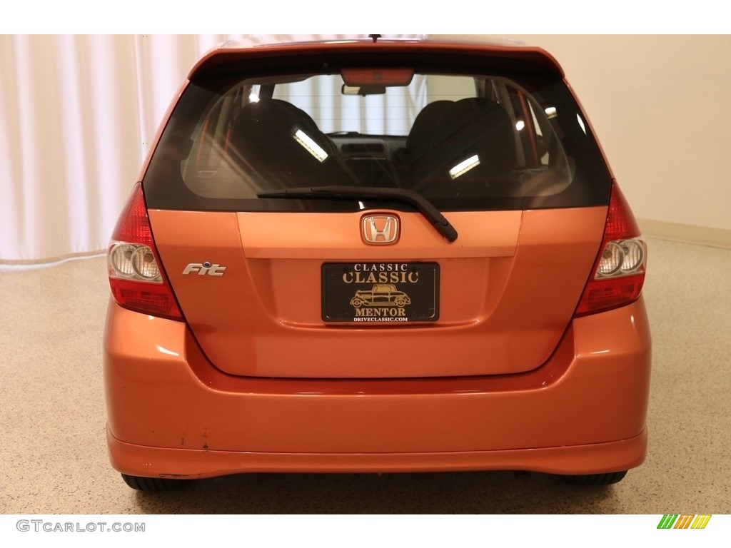 2008 Fit Sport - Blaze Orange Metallic / Black/Grey photo #17