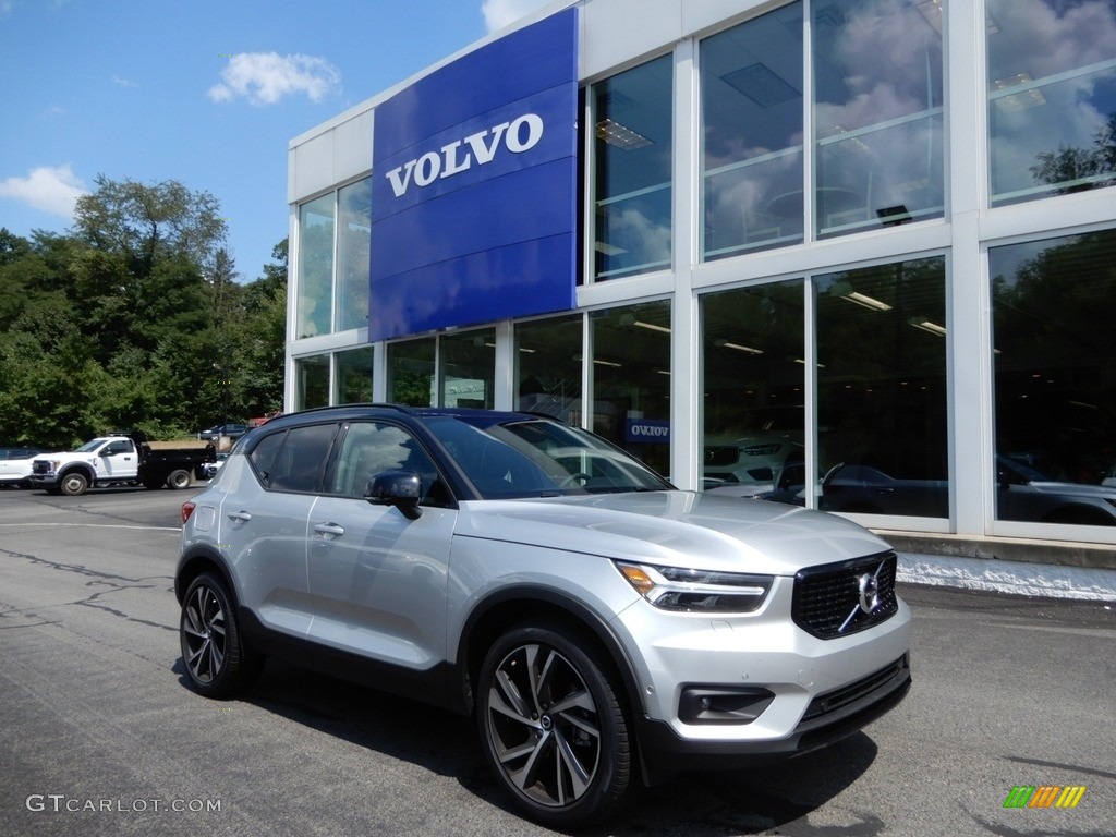 Bright Silver Metallic 2019 Volvo XC40 T5 R-Design AWD Exterior Photo #134533003