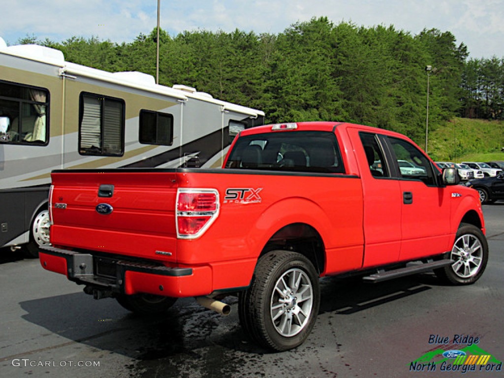 2014 F150 STX SuperCab 4x4 - Race Red / Black photo #5