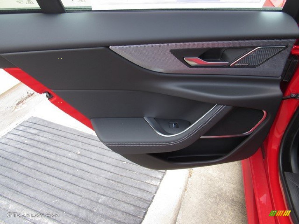2020 Jaguar XE R-Dynamic S AWD Ebony Door Panel Photo #134534617