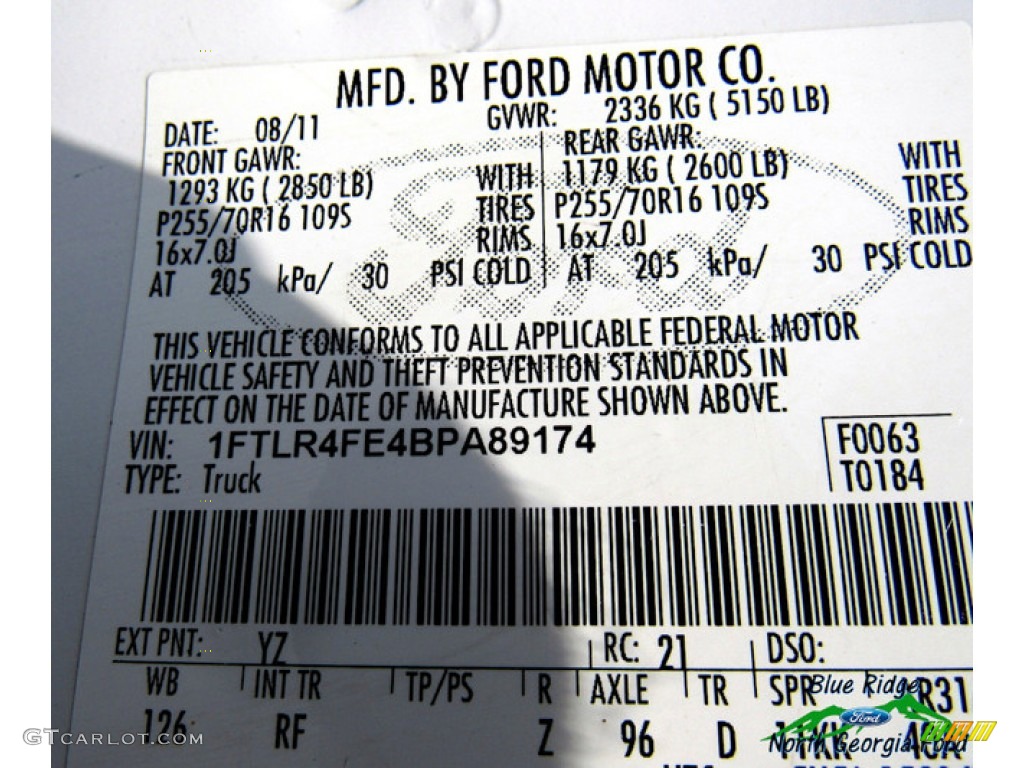 2011 Ranger XLT SuperCab 4x4 - Oxford White / Medium Dark Flint photo #25