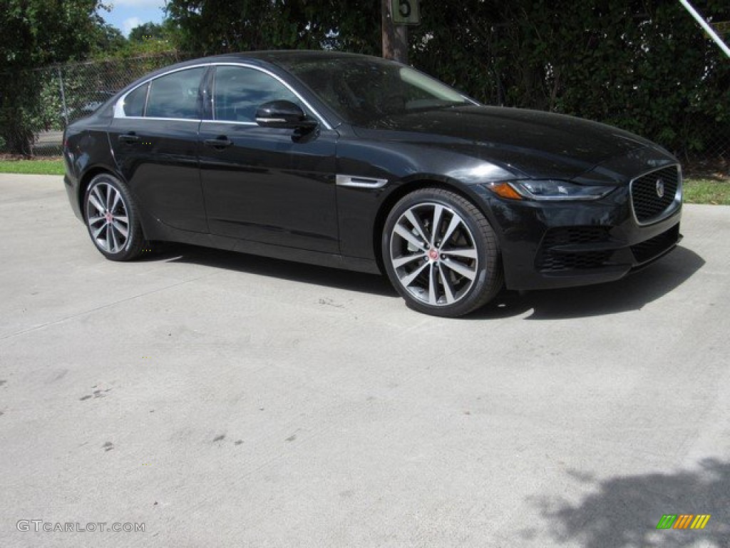 Santorini Black Metallic 2020 Jaguar XE S Exterior Photo #134535028