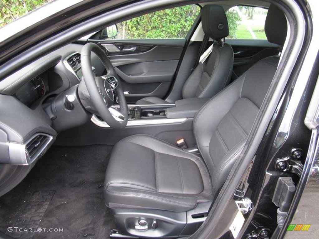 Ebony Interior 2020 Jaguar XE S Photo #134535079