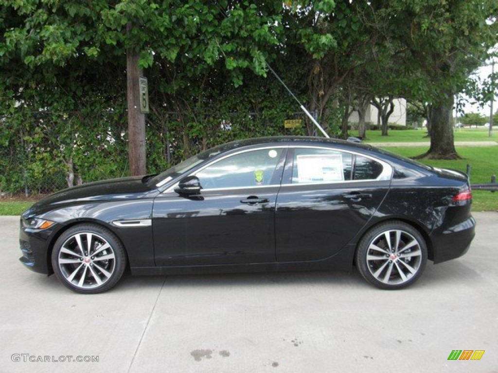 Santorini Black Metallic 2020 Jaguar XE S Exterior Photo #134535277