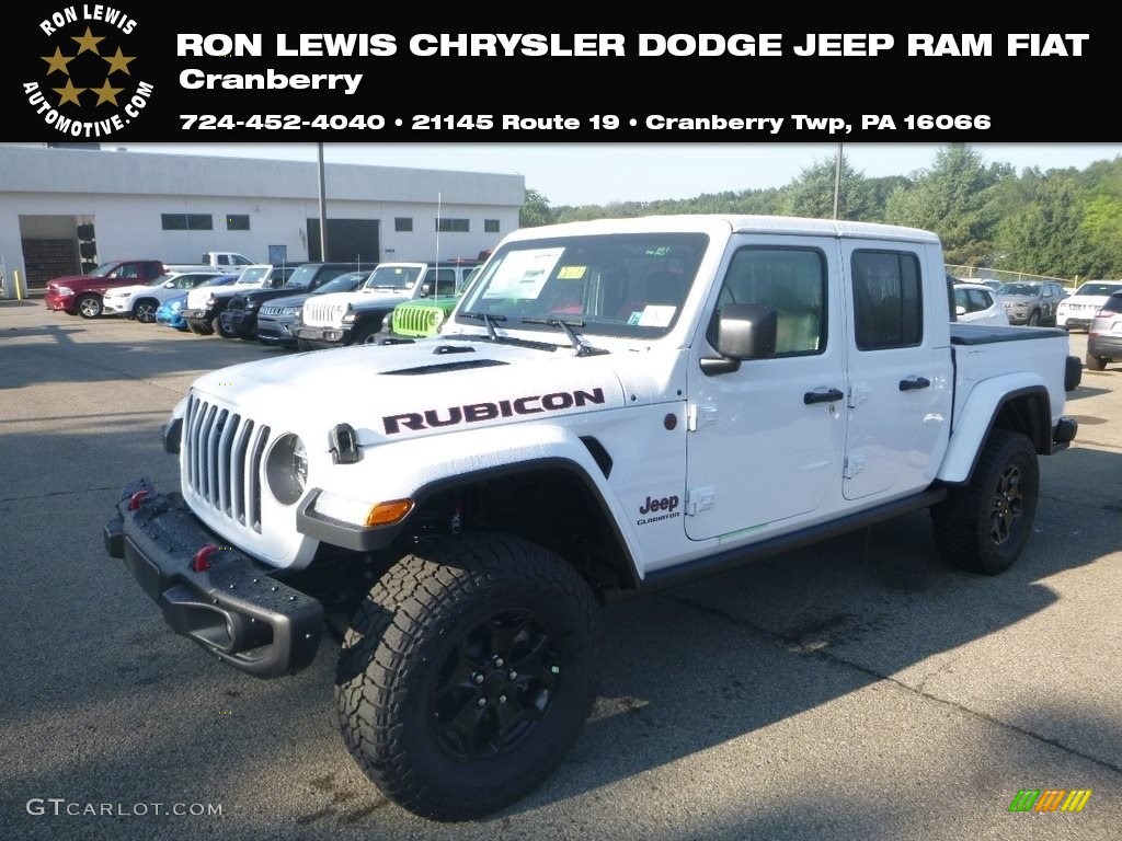 2020 Gladiator Rubicon 4x4 - Bright White / Black photo #1