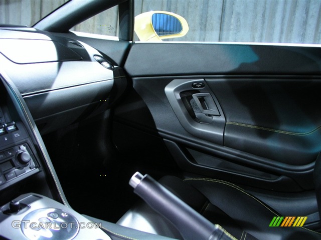 2004 Gallardo Coupe E-Gear - Pearl Yellow / Black photo #10