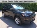 2019 Diamond Black Crystal Pearl Jeep Compass Latitude 4x4  photo #1