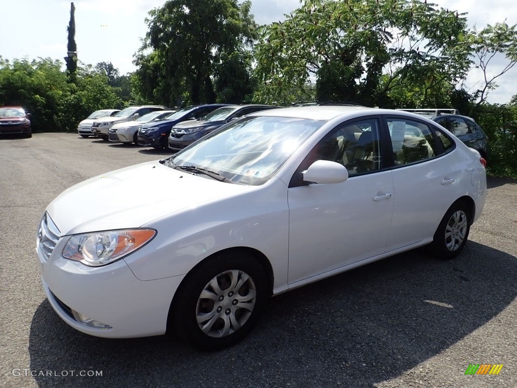 2010 Elantra GLS - Nordic White / Beige photo #1