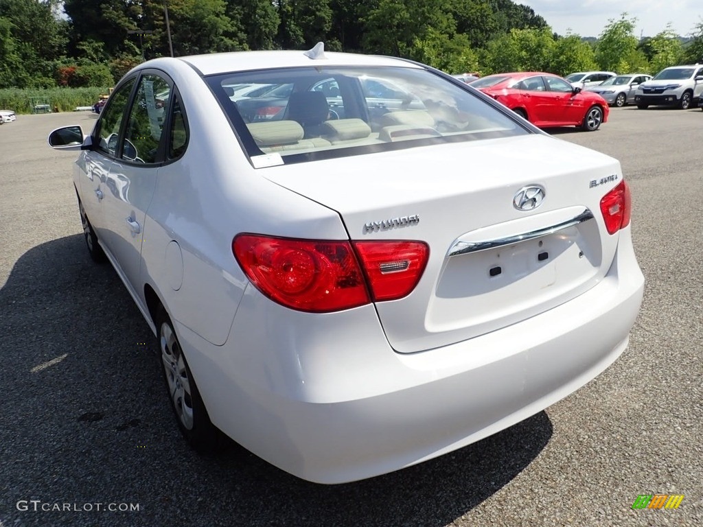 2010 Elantra GLS - Nordic White / Beige photo #2