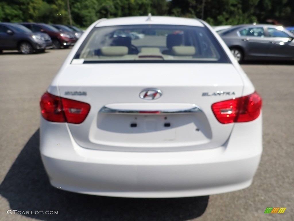 2010 Elantra GLS - Nordic White / Beige photo #3
