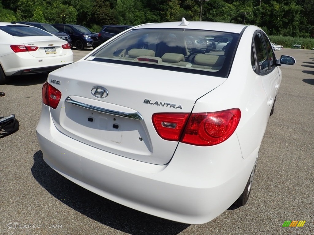 2010 Elantra GLS - Nordic White / Beige photo #4