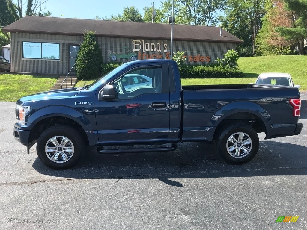 2018 F150 XL Regular Cab - Lightning Blue / Earth Gray photo #1