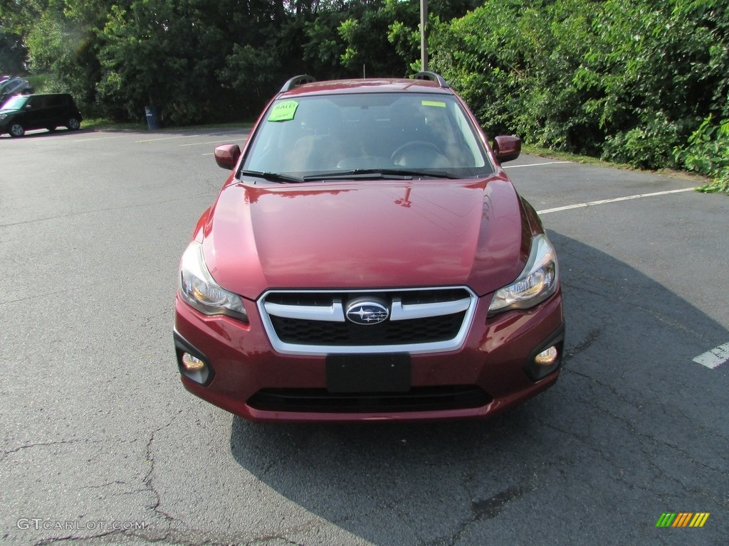 2014 Impreza 2.0i Sport Premium 5 Door - Venetian Red Pearl / Black photo #3