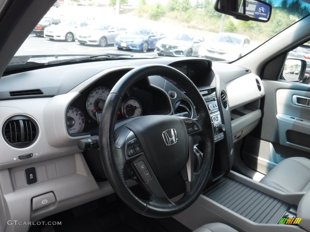 2015 Pilot EX-L 4WD - Alabaster Silver Metallic / Gray photo #14