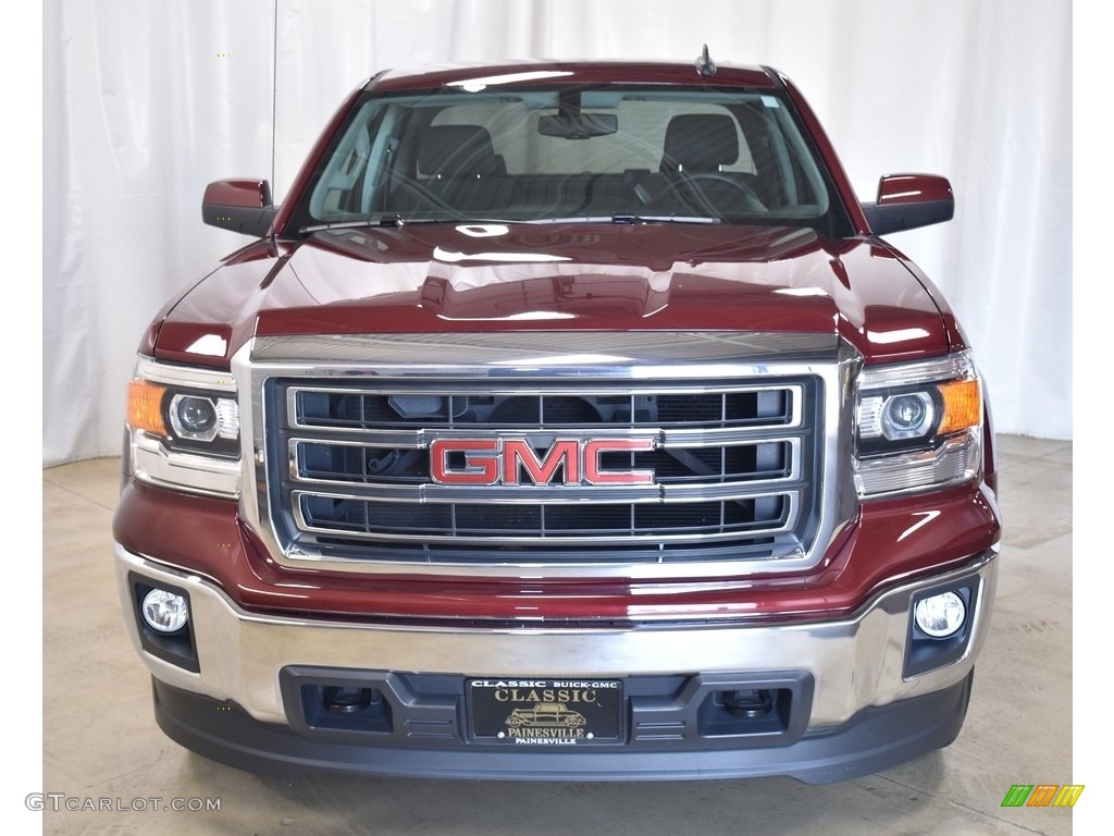 2015 Sierra 1500 SLE Double Cab 4x4 - Sonoma Red Metallic / Jet Black photo #4