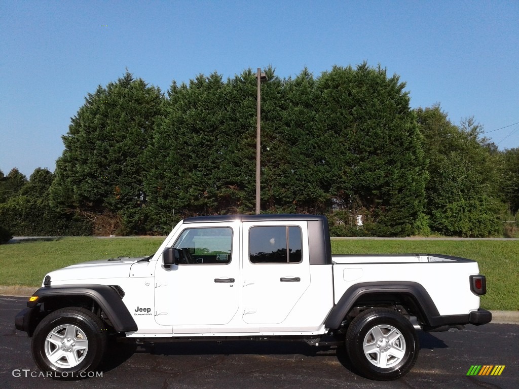 2020 Gladiator Sport 4x4 - Bright White / Black photo #1