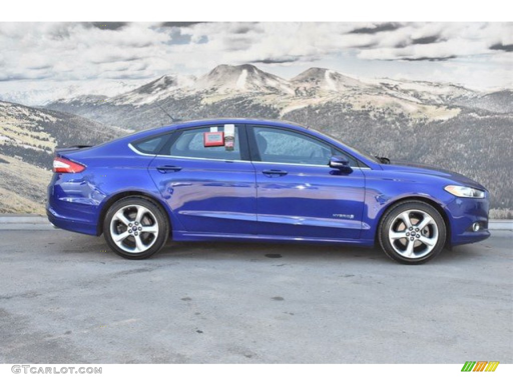2014 Fusion Hybrid SE - Deep Impact Blue / Charcoal Black photo #2