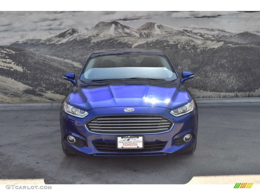 2014 Fusion Hybrid SE - Deep Impact Blue / Charcoal Black photo #4