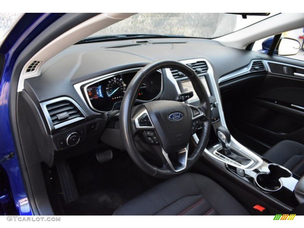 2014 Fusion Hybrid SE - Deep Impact Blue / Charcoal Black photo #10