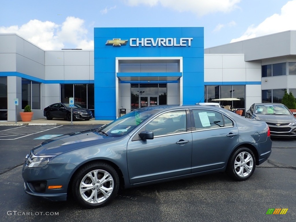 2012 Fusion SE - Steel Blue Metallic / Charcoal Black photo #1