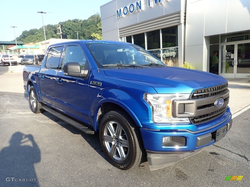 2018 F150 XLT SuperCrew - Lightning Blue / Black photo #8