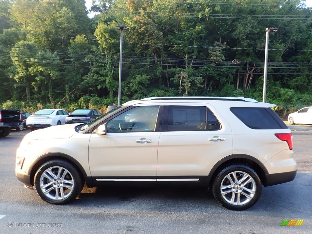2017 Explorer Limited 4WD - White Platinum / Medium Light Camel photo #6