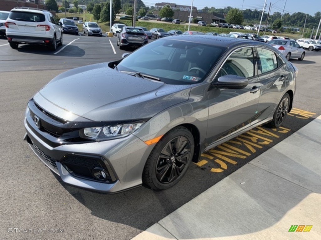 2019 Civic EX Hatchback - Polished Metal Metallic / Black photo #4