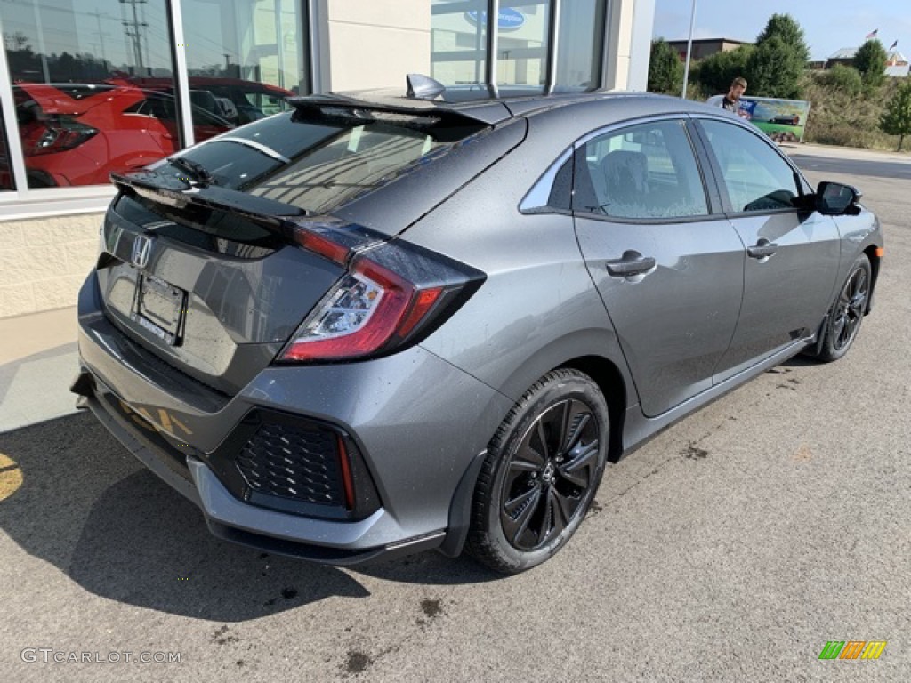 2019 Civic EX Hatchback - Polished Metal Metallic / Black photo #7