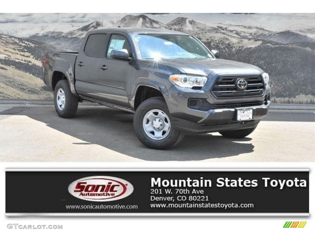 2019 Tacoma SR Double Cab 4x4 - Magnetic Gray Metallic / Cement Gray photo #1