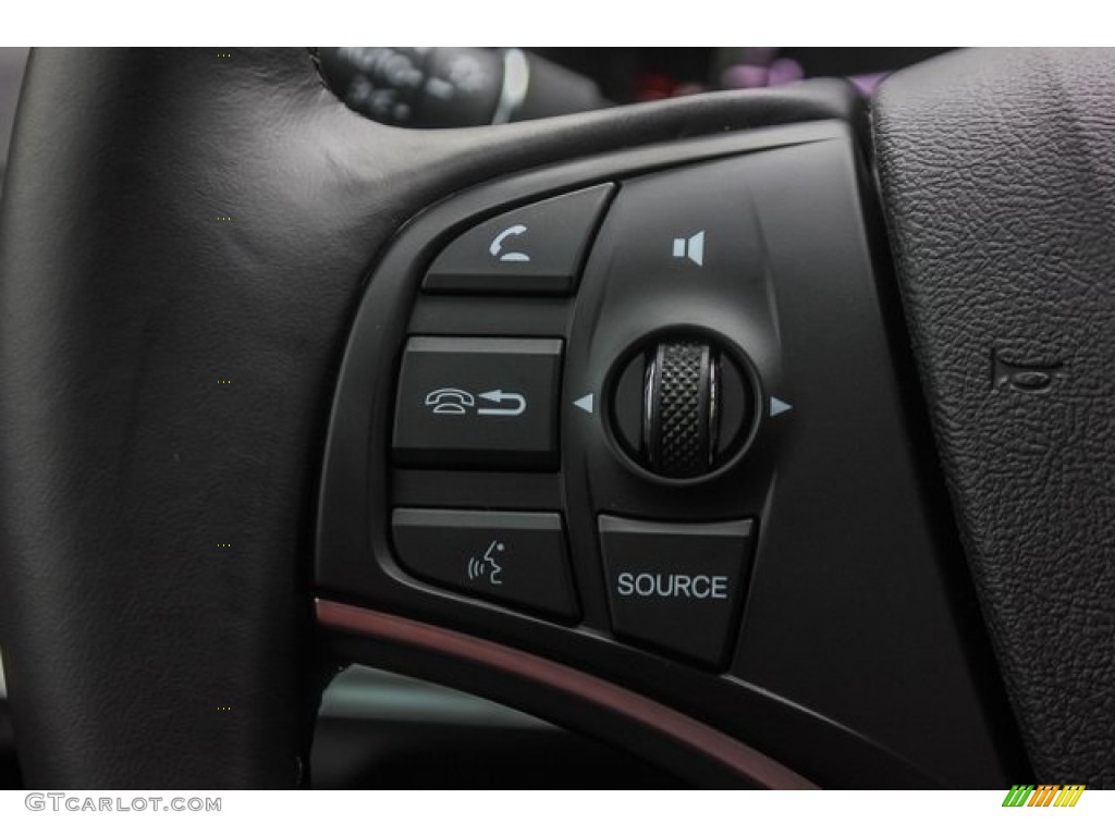 2020 Acura MDX Sport Hybrid SH-AWD Ebony Steering Wheel Photo #134560942