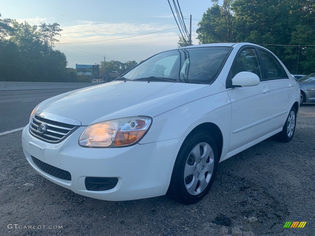 2008 Spectra EX Sedan - White / Gray photo #7