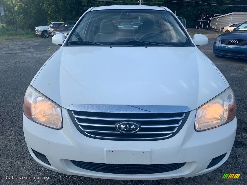 2008 Spectra EX Sedan - White / Gray photo #8
