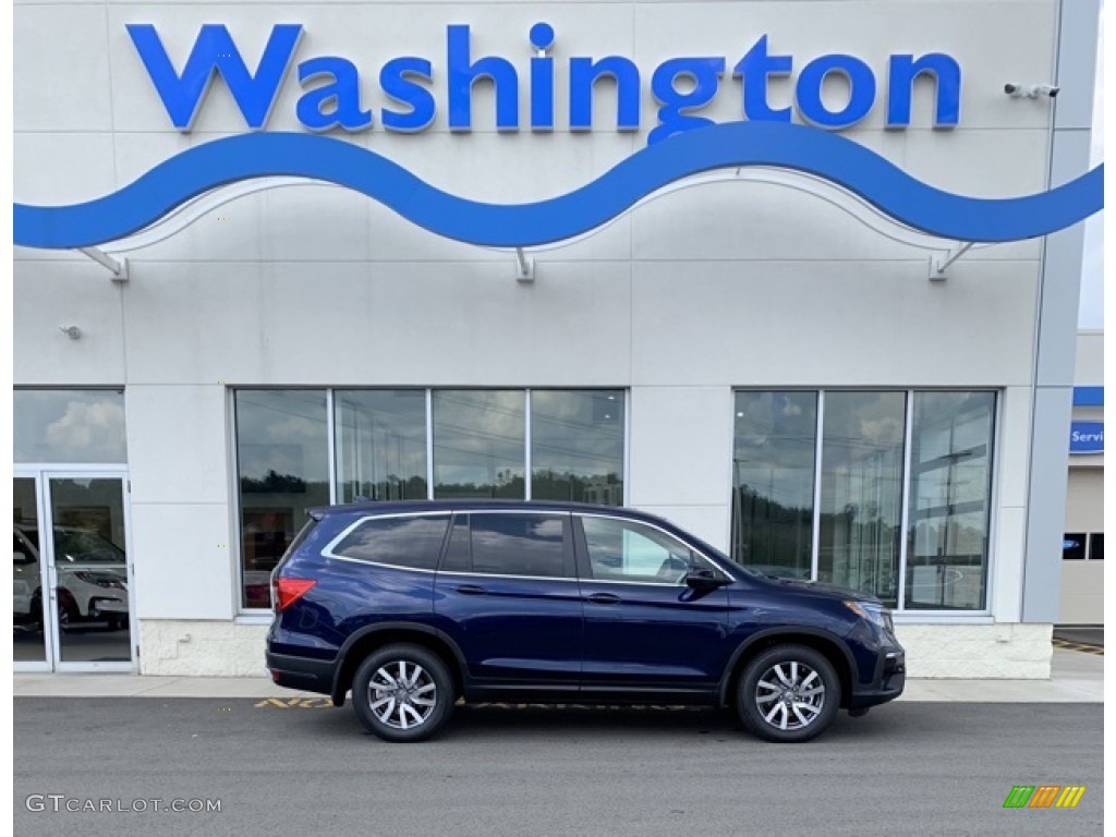 2019 Pilot EX-L AWD - Obsidian Blue Pearl / Gray photo #1