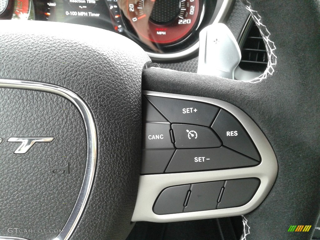 2019 Dodge Challenger SRT Hellcat Redeye Widebody Black Steering Wheel Photo #134563666