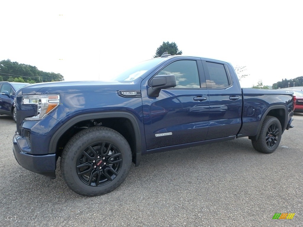 2019 Sierra 1500 Elevation Double Cab 4WD - Pacific Blue Metallic / Jet Black photo #1