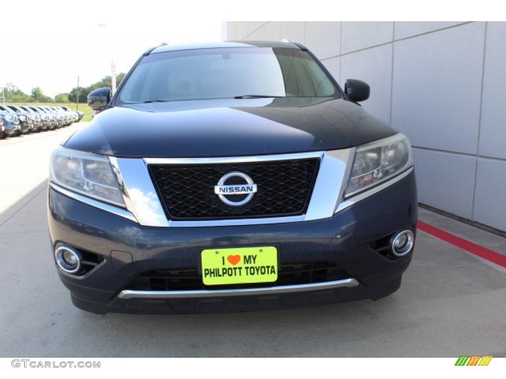 2014 Pathfinder SL - Arctic Blue Metallic / Almond photo #3