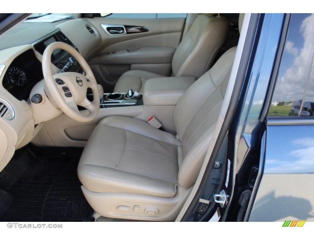 2014 Pathfinder SL - Arctic Blue Metallic / Almond photo #10