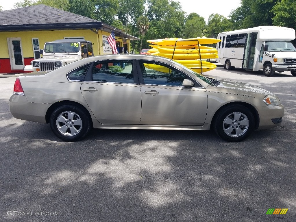 2010 Impala LT - Gold Mist Metallic / Ebony photo #2