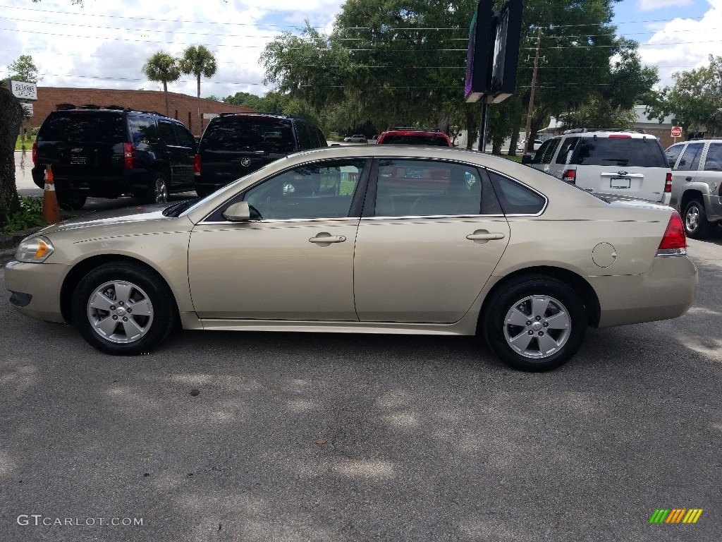 2010 Impala LT - Gold Mist Metallic / Ebony photo #6