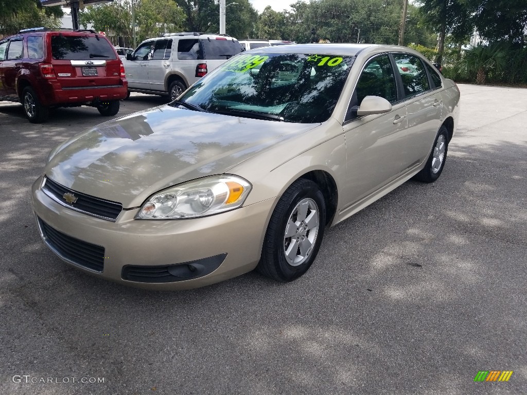 2010 Impala LT - Gold Mist Metallic / Ebony photo #7