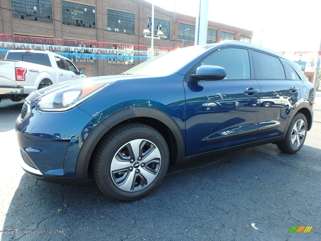 2019 Niro LX Hybrid - Deep Cerulean Blue / Black photo #7