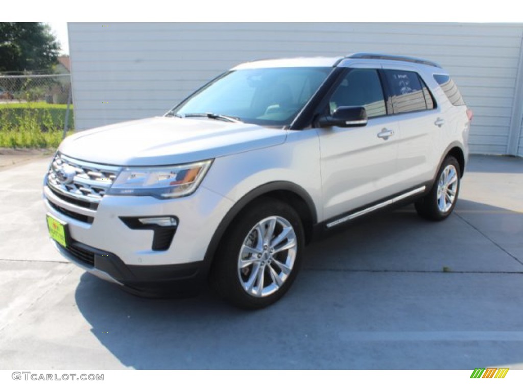 2018 Explorer XLT - Ingot Silver / Ebony Black photo #4