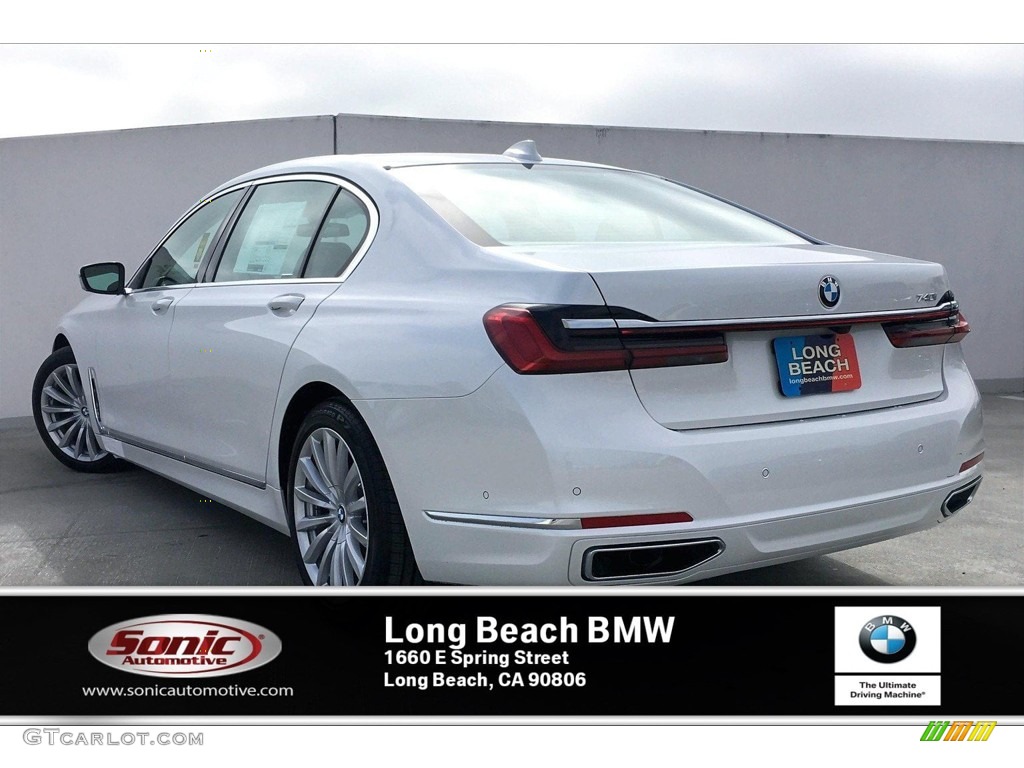 2020 7 Series 740i Sedan - Mineral White Metallic / Canberra Beige photo #2