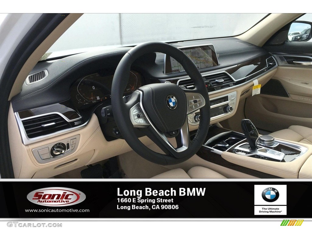 2020 7 Series 740i Sedan - Mineral White Metallic / Canberra Beige photo #4