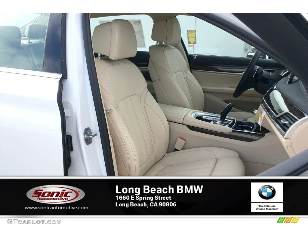 2020 7 Series 740i Sedan - Mineral White Metallic / Canberra Beige photo #7