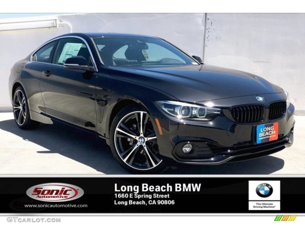 2020 4 Series 430i Coupe - Black Sapphire Metallic / Black photo #1