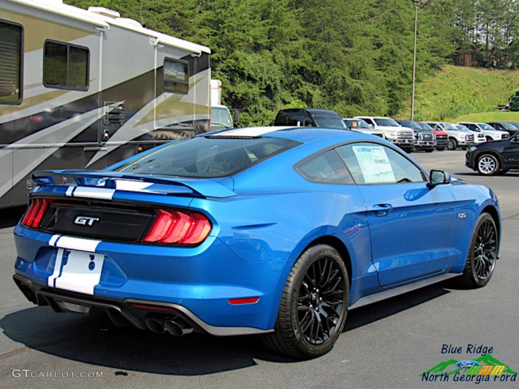 2019 Mustang GT Premium Fastback - Velocity Blue / Midnight Blue/Recaro Leather Trimmed photo #5