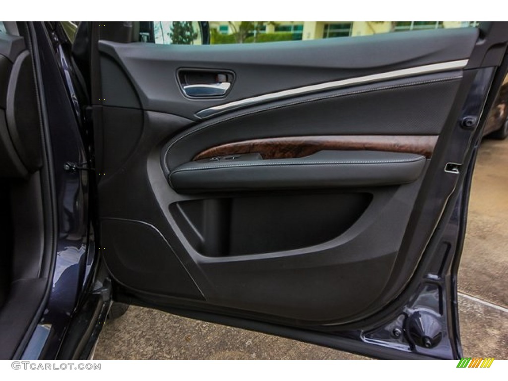 2020 Acura MDX Technology AWD Ebony Door Panel Photo #134581780